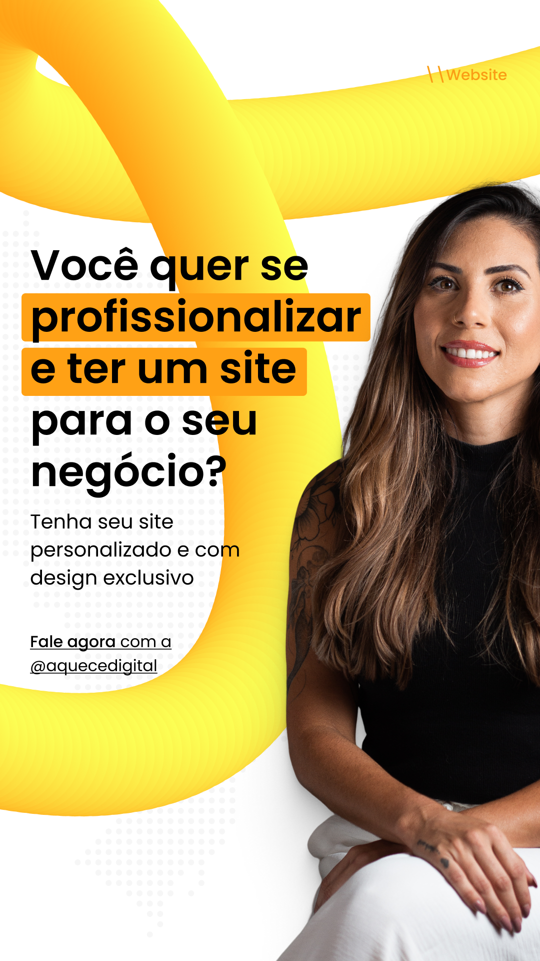 Site personalizado para o seu negócio — Aquece Digital