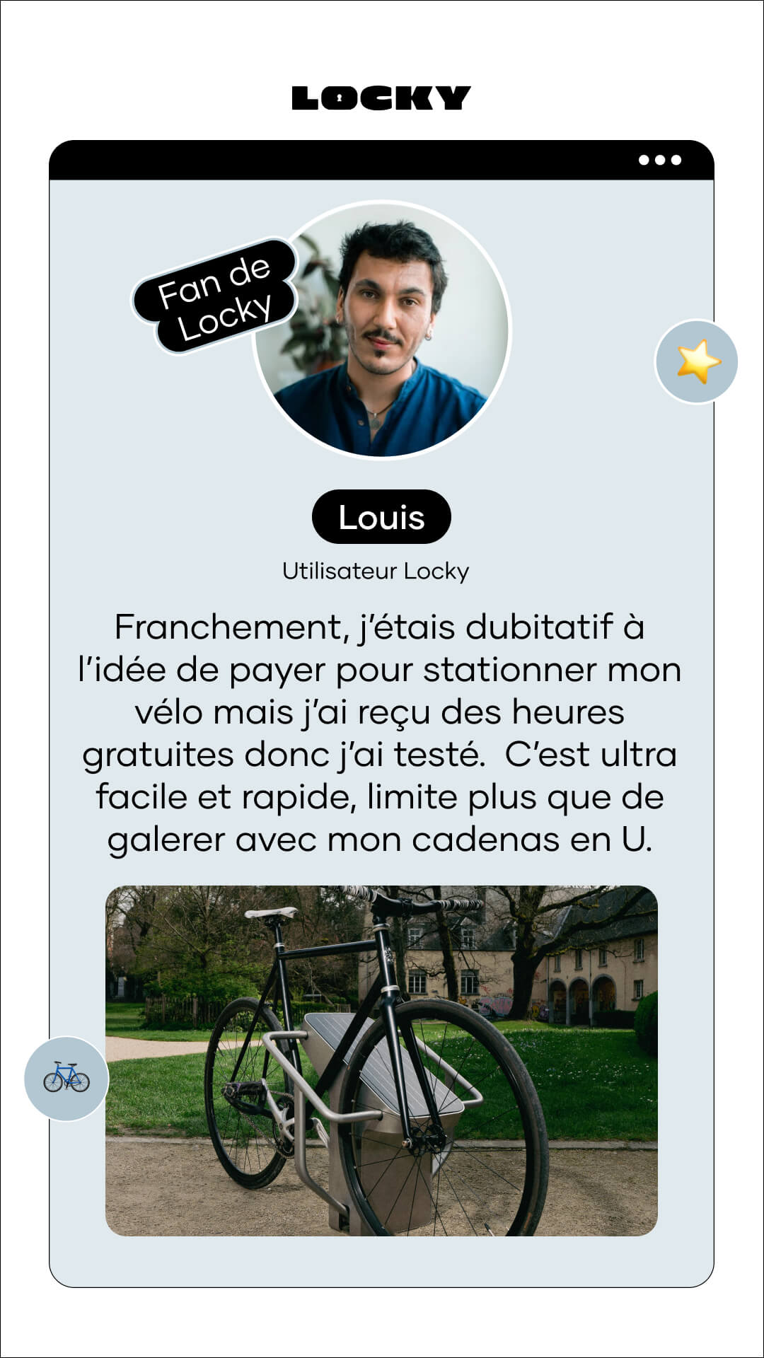 Locky — Story testemunho Louis