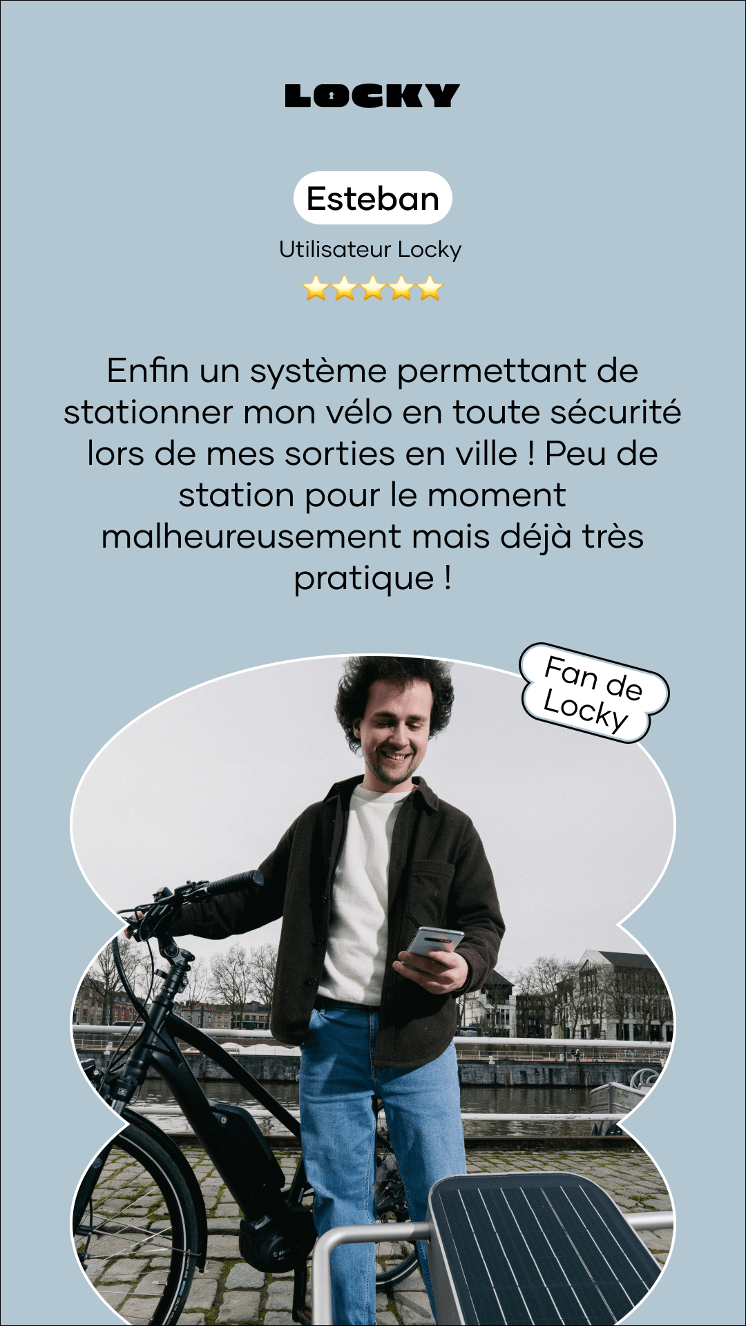 Locky — Story testemunho Esteban
